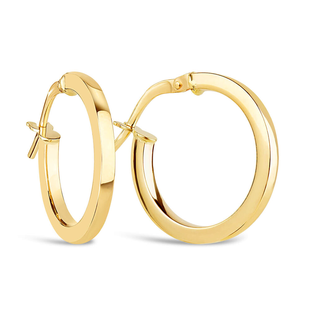 9ct Yellow Gold Round Earrings