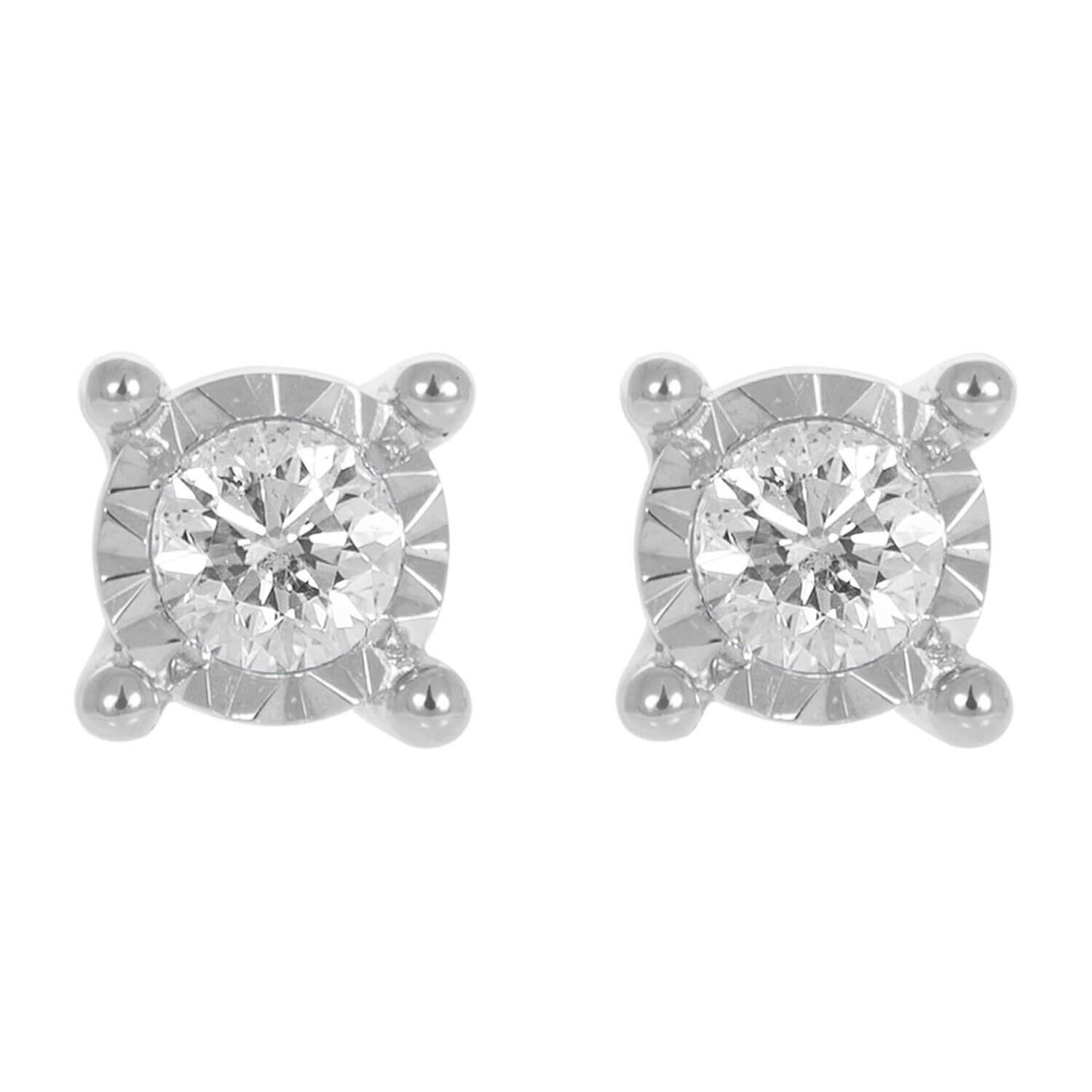 Solitaire online diamond earrings