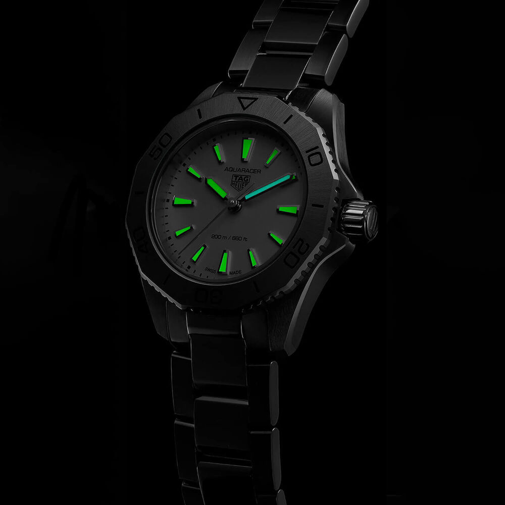 TAG Heuer Aquaracer Professional 200 30mm White Dial Stainless Steel Bracelet Watch image number 7