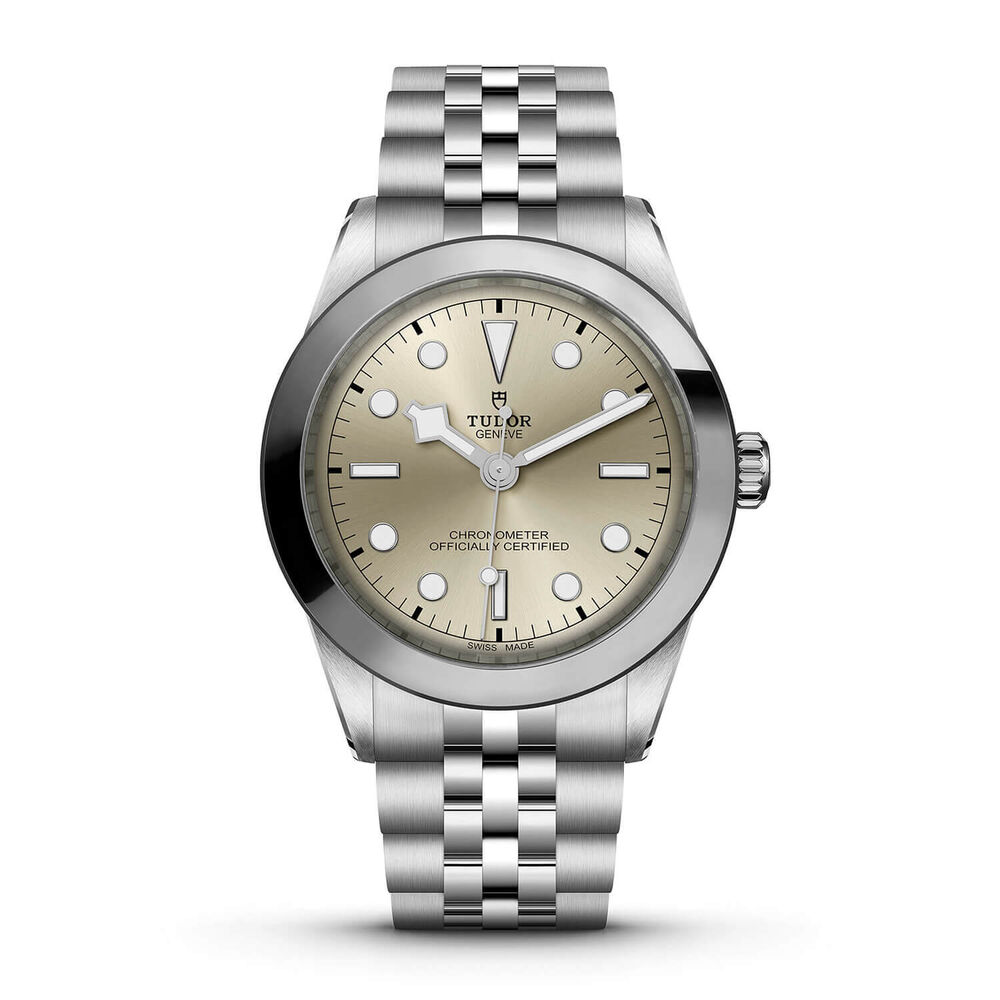 TUDOR Black Bay 39mm Light Beige Dial 5-Link Bracelet Watch image number 0