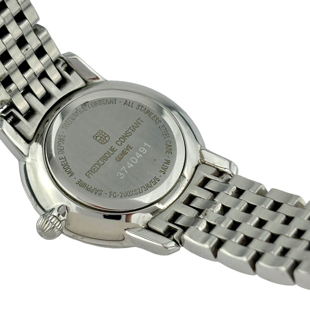 Pre-Owned Frederique Constant Slimline 25mm Quartz Diamond Dial Steel Case Bracelet Watch image number 2