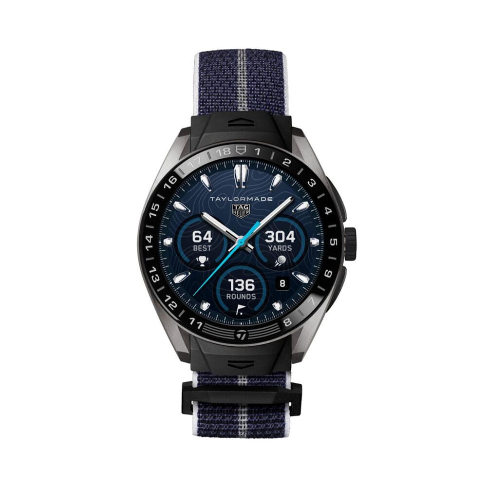 TAG Heuer Connected Calibre E5 x Taylormade Edition 45mm Titanium Case Leather Strap Watch