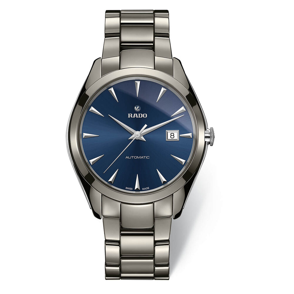 Rado Hyperchrome Blue Dial Ceramic Bracelet Mens Watch