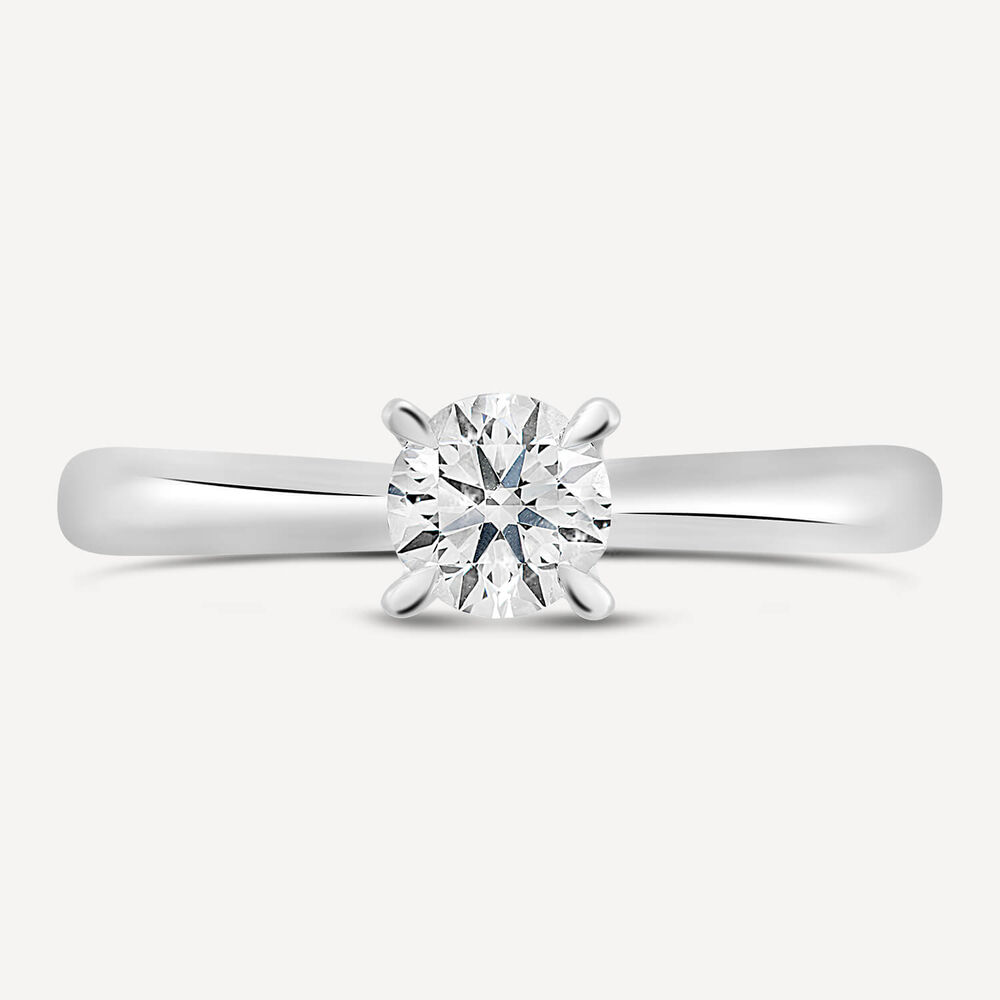 Platinum 0.50ct Amia Diamond Solitaire Ring image number 3