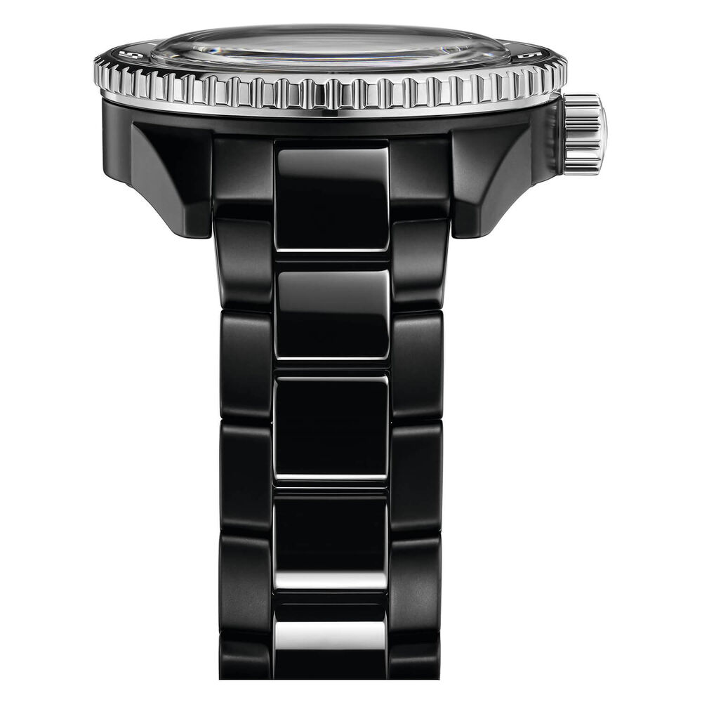 Rado Captain Cook 43mm Black Ceramic Steel Bezel Case Bracelet Watch image number 2