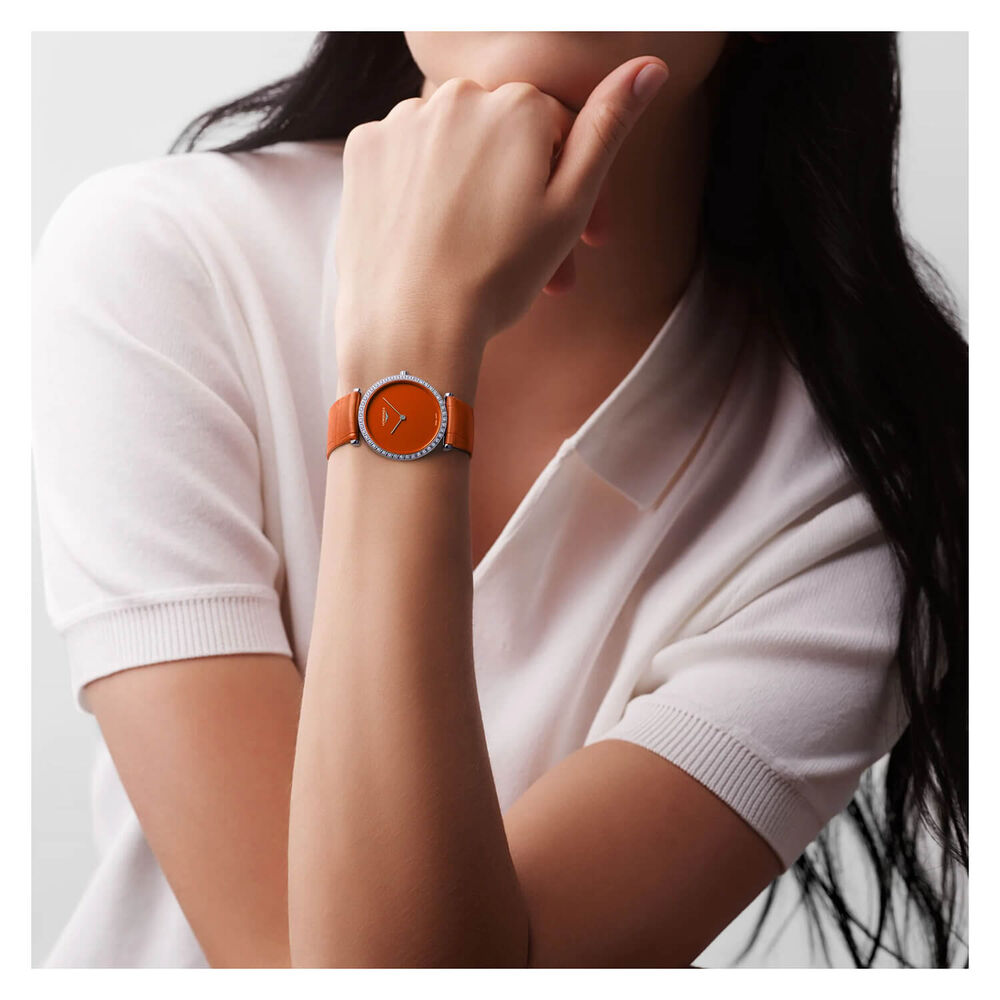 Longines Elegance Le Grande Classique 29mm Orange Dial & Strap Watch image number 2