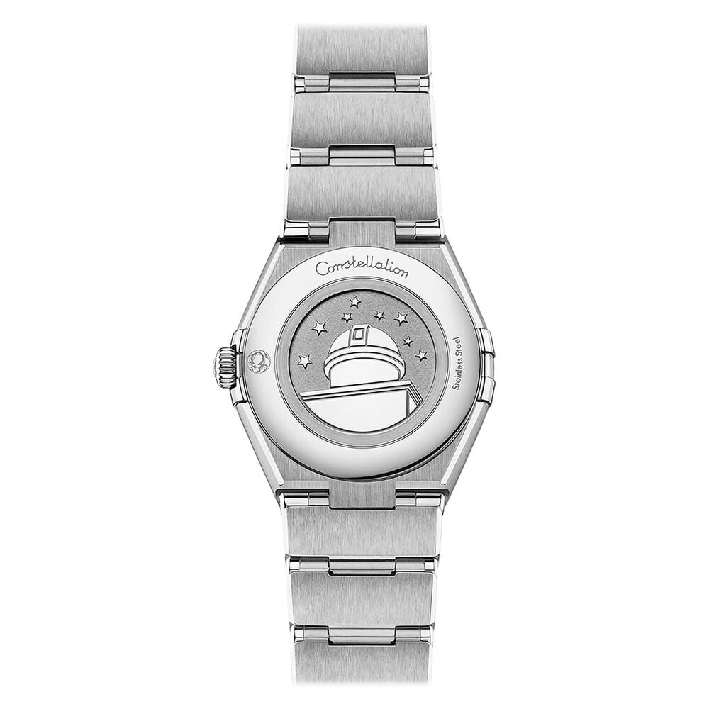 OMEGA Constellation Quartz 28mm Purple Dial Steel Case Bracelet Watch