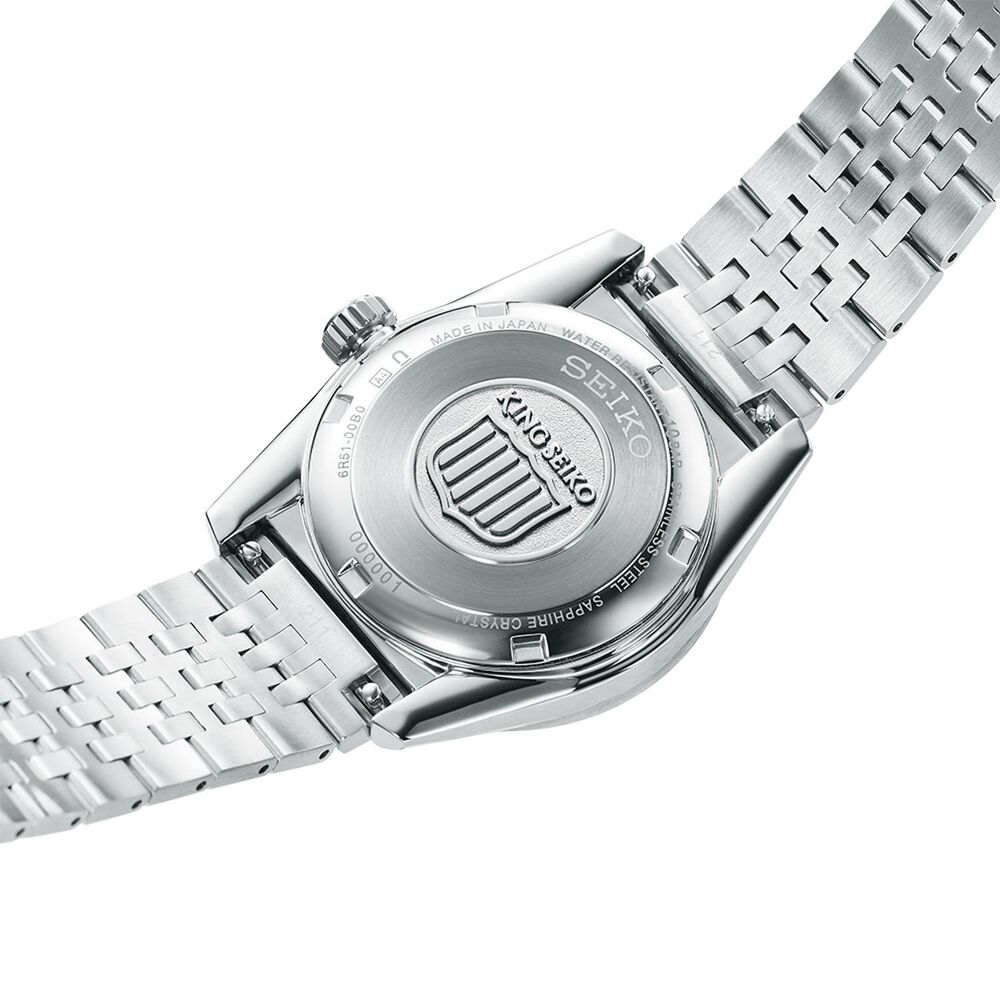 King Seiko KSK 6R Preppy Burgundy 36.1mm Dial Stainless Steel Bracelet Watch image number 2