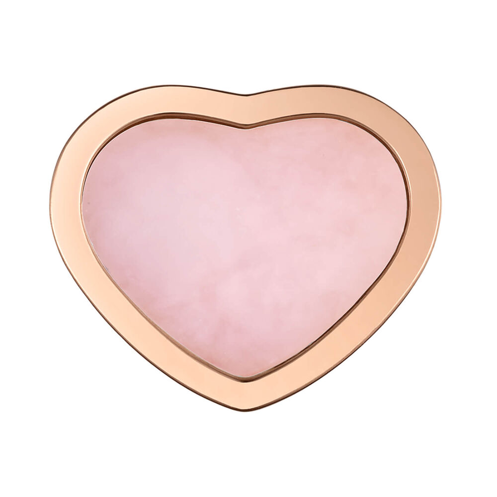 Chopard My Happy Hearts 18ct Rose Gold Pink Opal Single Earring image number 1