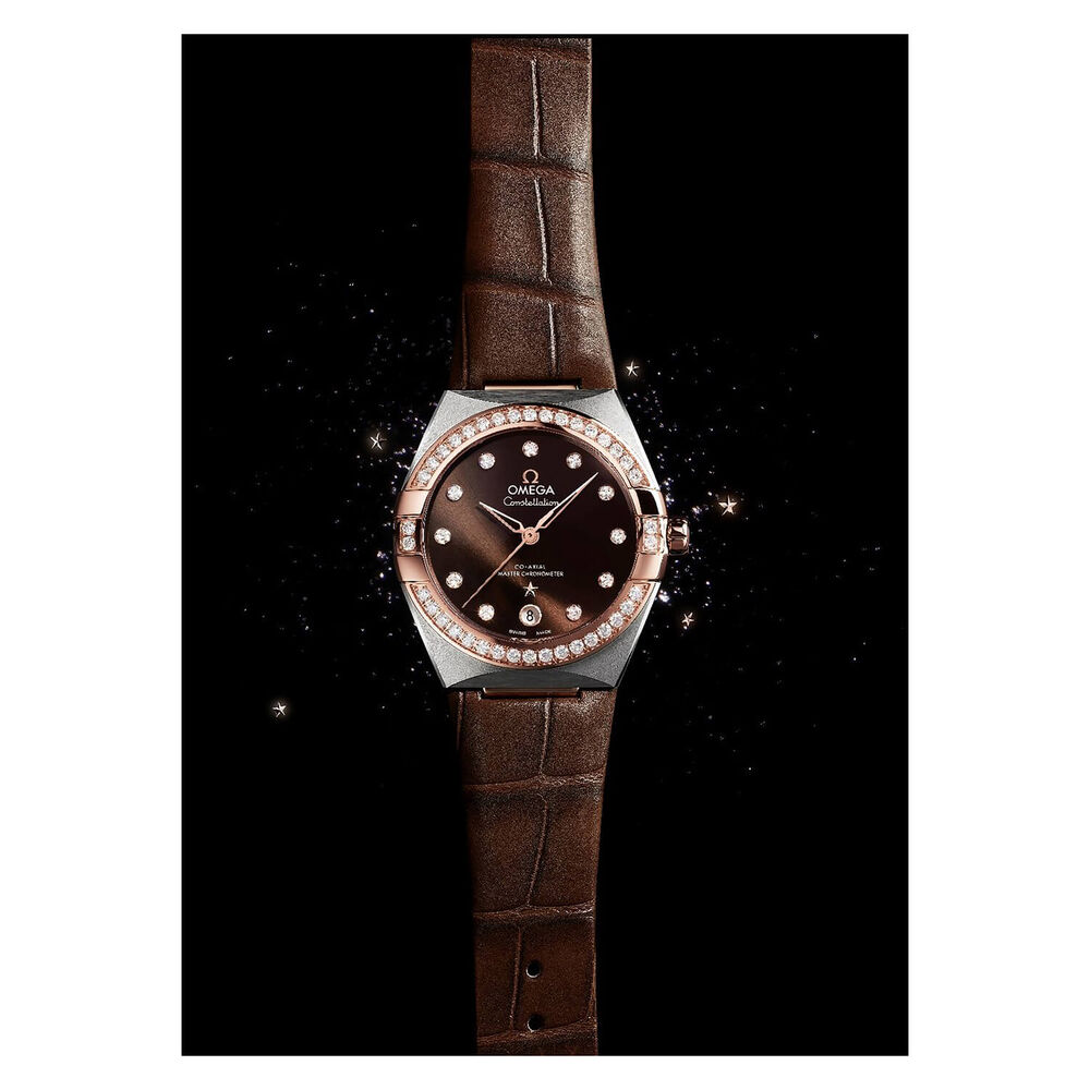 OMEGA Constellation 36mm Brown Pvd Dial Diamond Set Watch