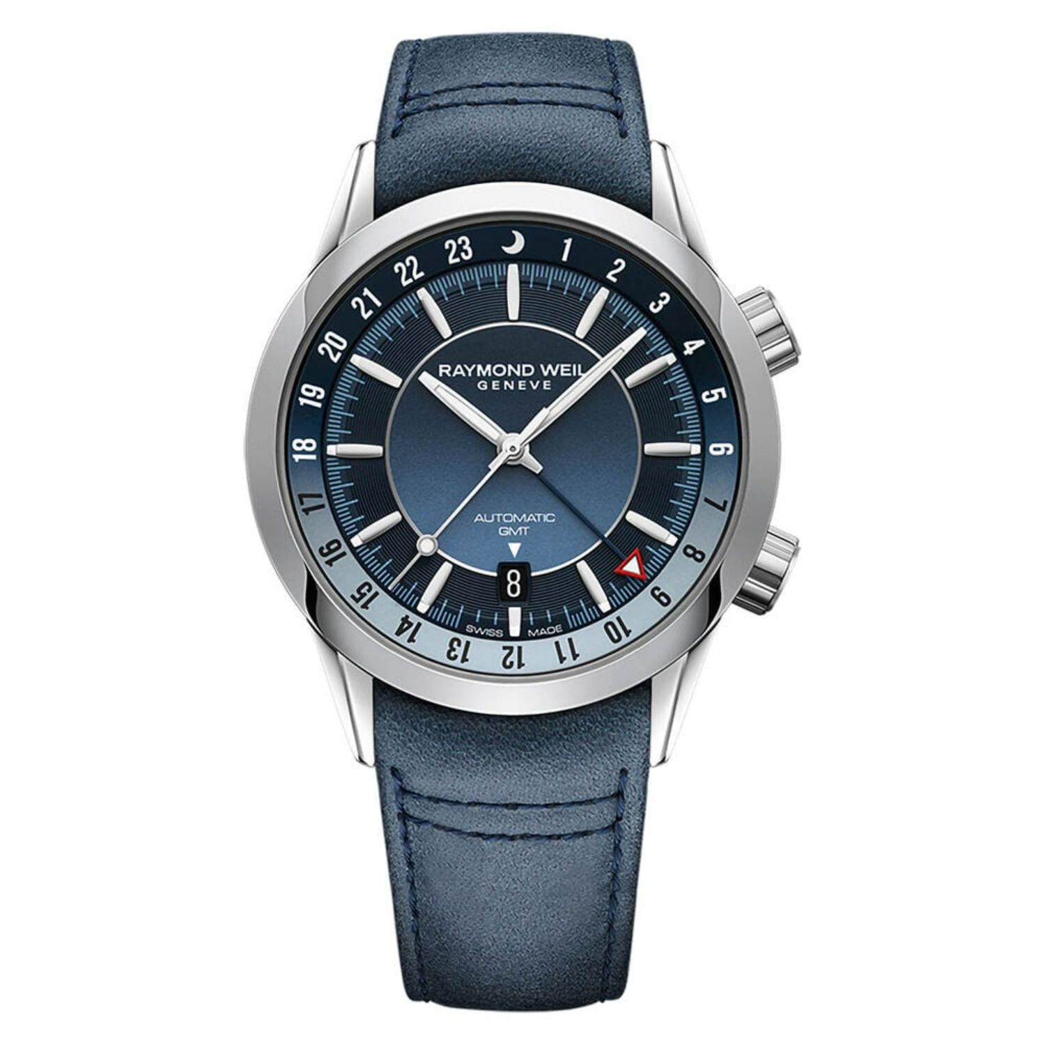 Raymond weil blue face discount watch
