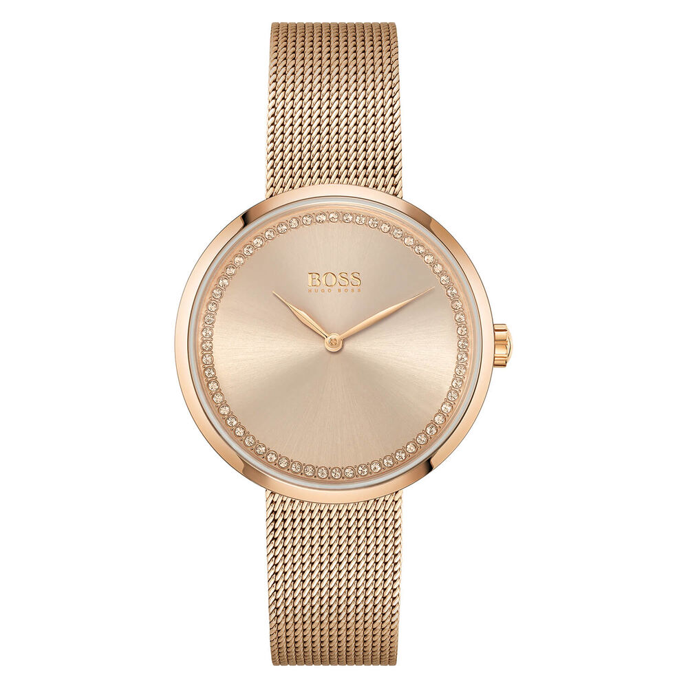 BOSS Praise Rose Gold Dial 36mm Ladies Watch