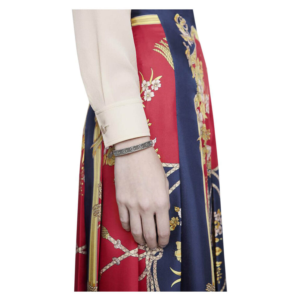 Gucci GG Marmont Sterling Silver Bangle