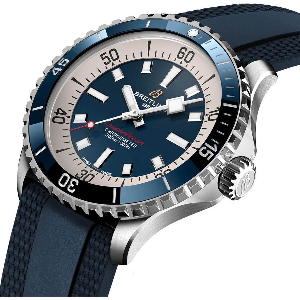 Breitling Superocean Automatic 42 Blue Dial Strap Watch