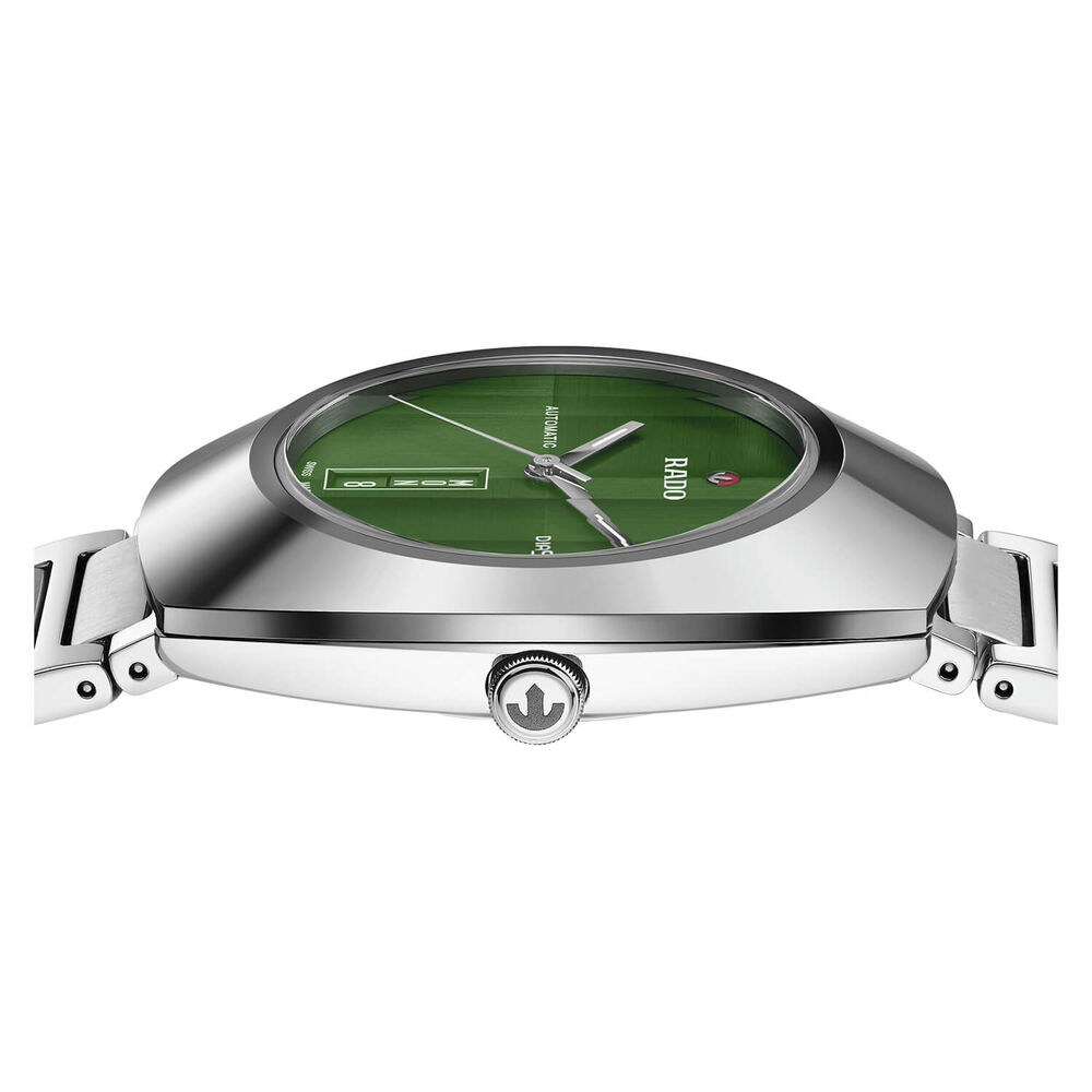 Rado DiaStar Brushed Green Dial Steel Bracelet Watch image number 2