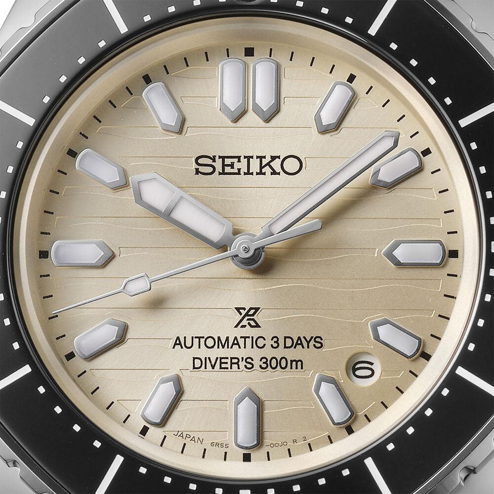 Seiko Prospex 300m Diver’s 41.3mm Pearl Dial Stainless Steel Bracelet Watch image number 1
