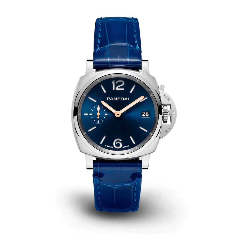 Panerai Luminor Due 38mm Blue Dial Strap Watch