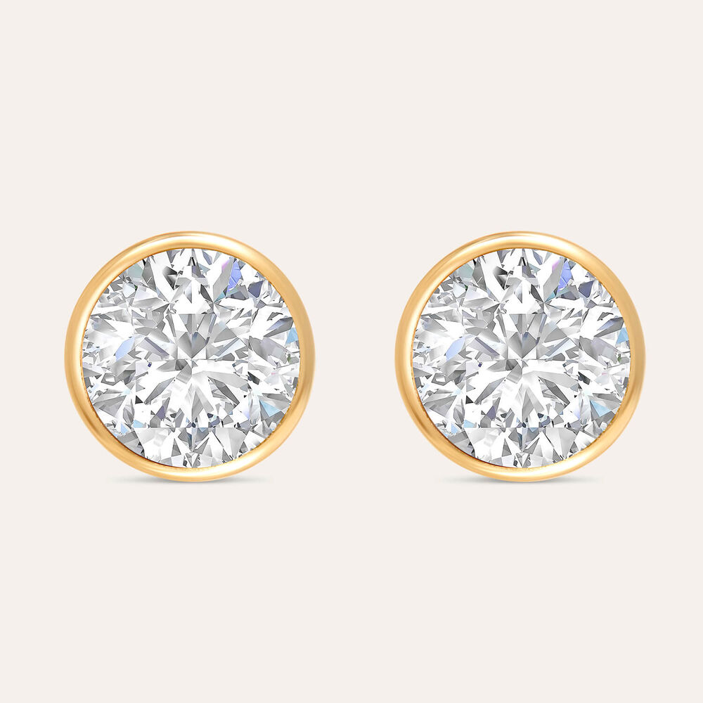 9ct Gold Cubic Zirconia Stud Earrings