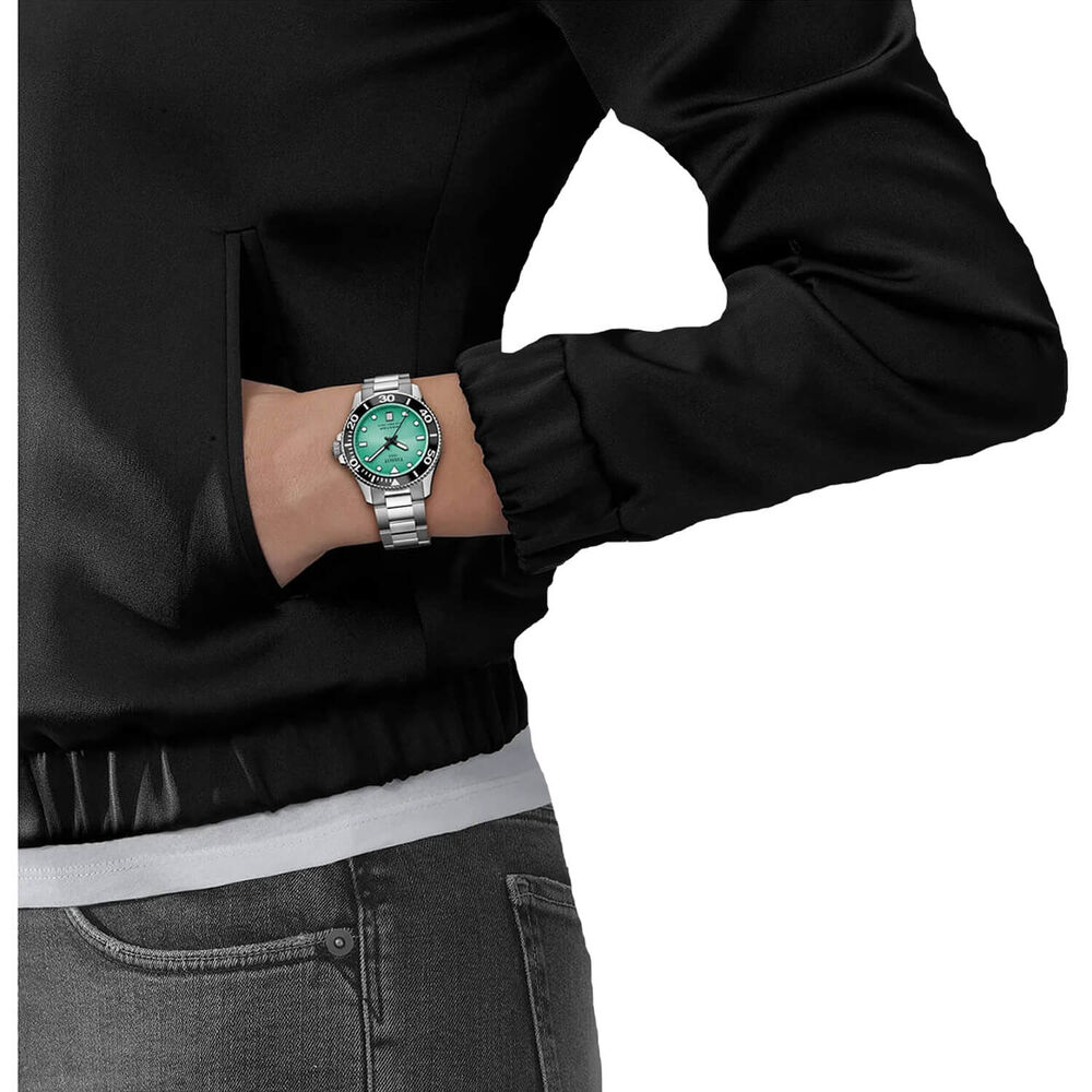 Tissot Seastar 1000 Quartz 36mm Turquoise Dial Steel Bracelet Watch