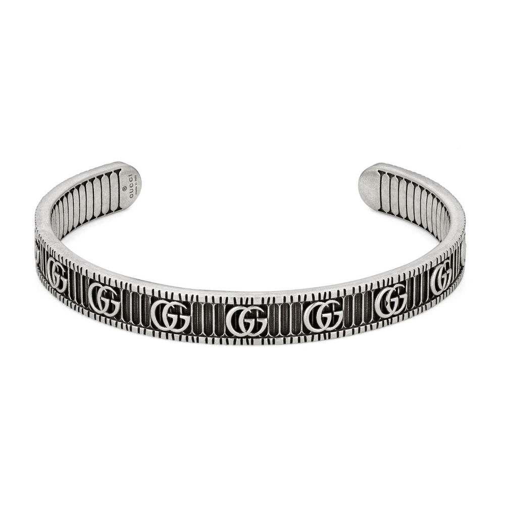 Gucci Marmont Double G Sterling Silver Bangle image number 0