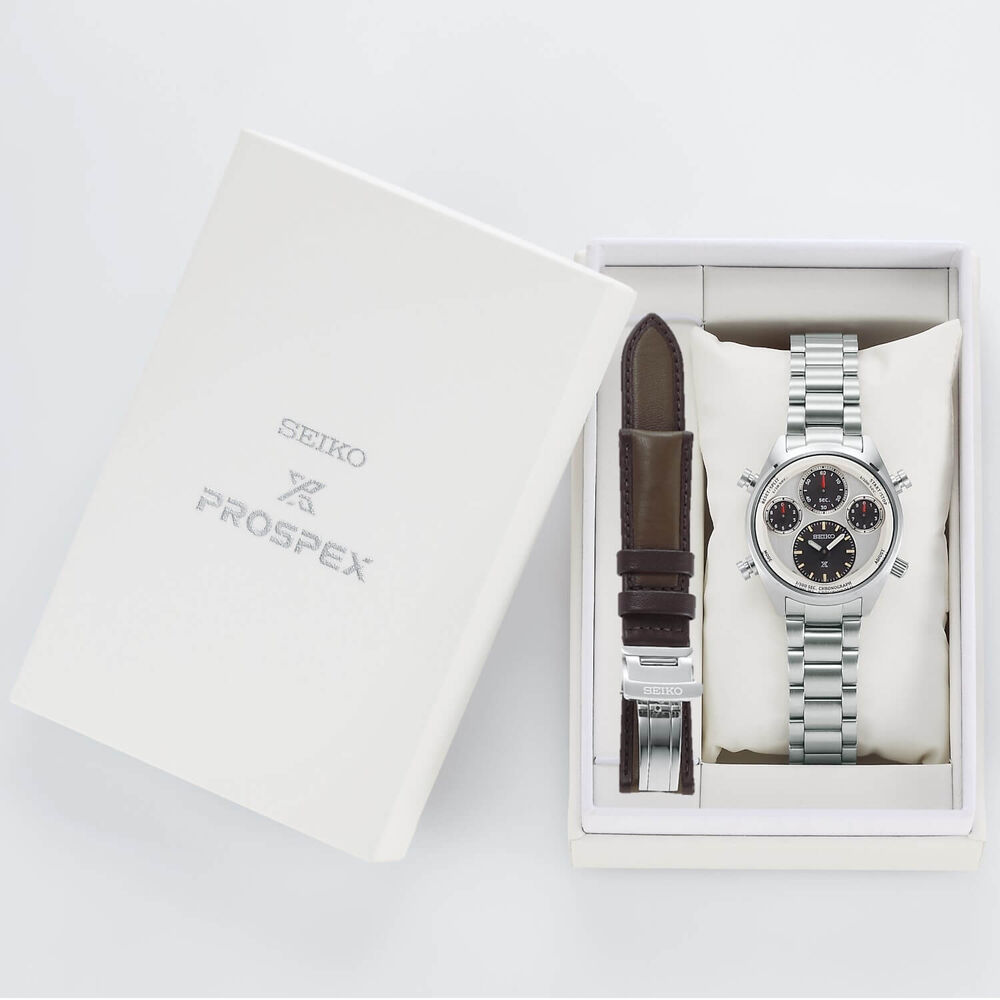 Seiko Prospex 110th Anniversary Limited Edition Speedtimer Solar 42mm Watch image number 5