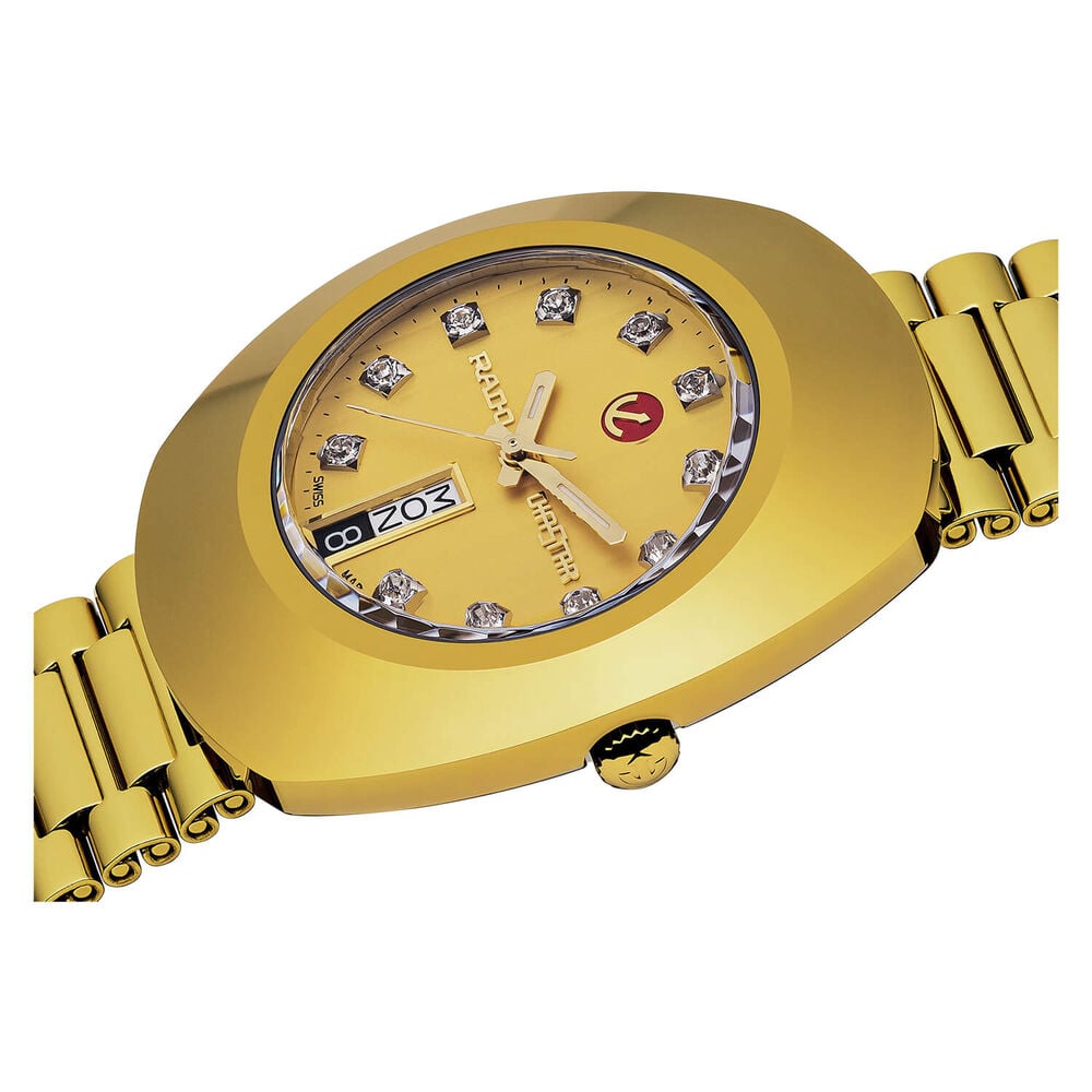 Rado Diastar 35mm Gold Dial Yellow Gold Case Watch