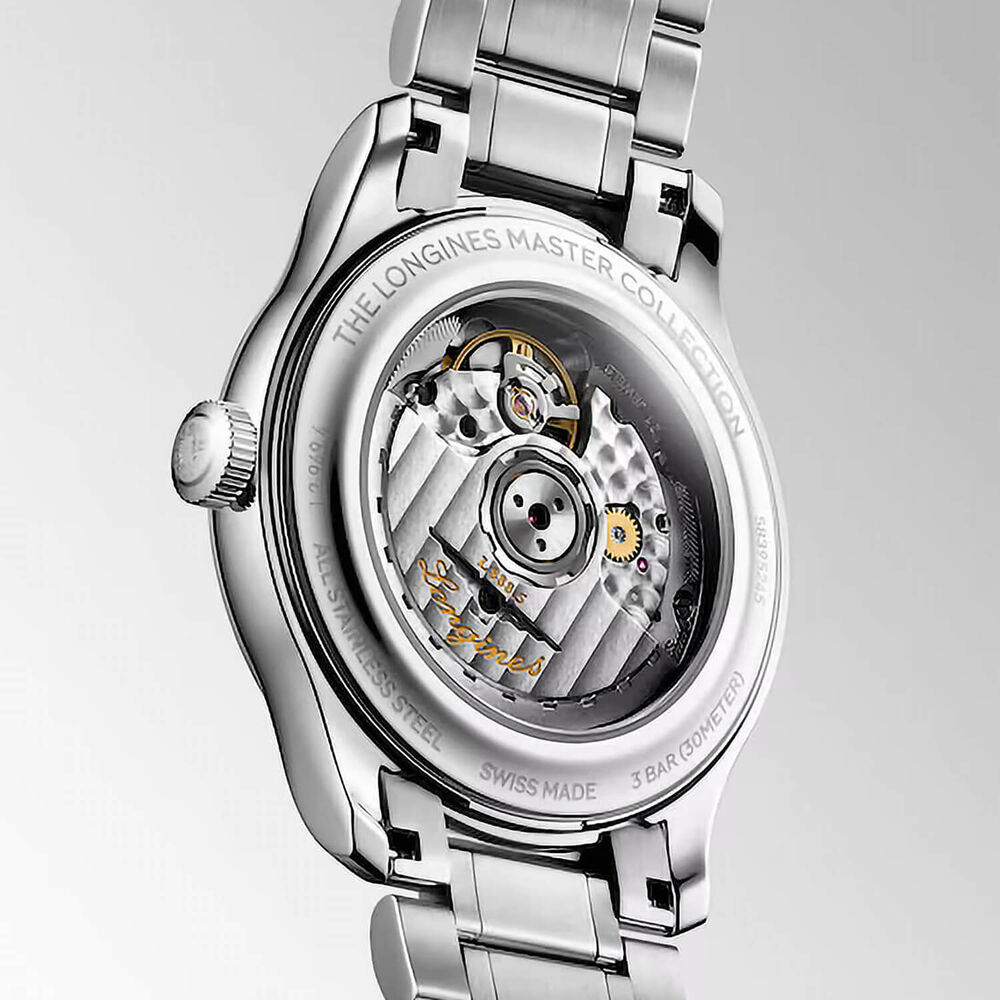 Longines Master Collection 39mm Silver Dial Stainless Steel Bracelet Watch
