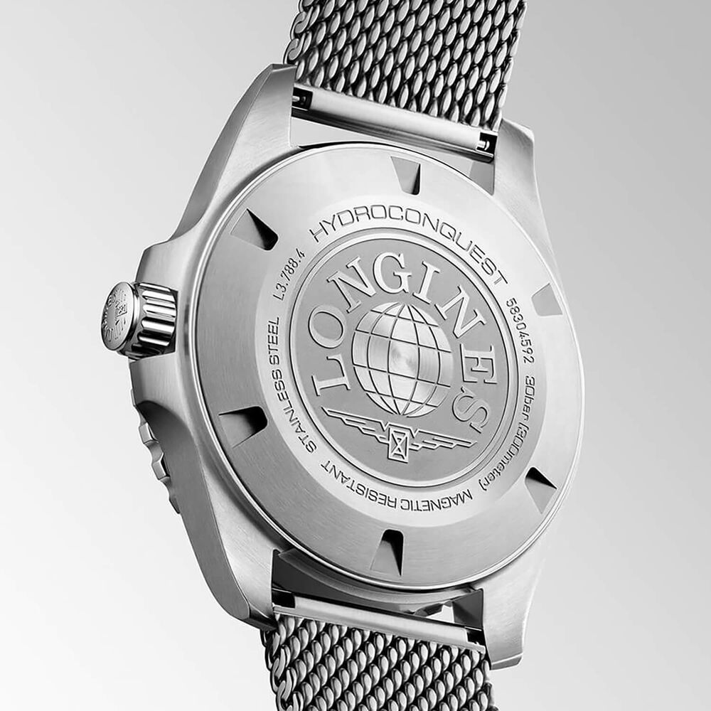 Longines Hydroconquest 42mm Frosted Blue Dial Stainless Steel Bracelet Watch