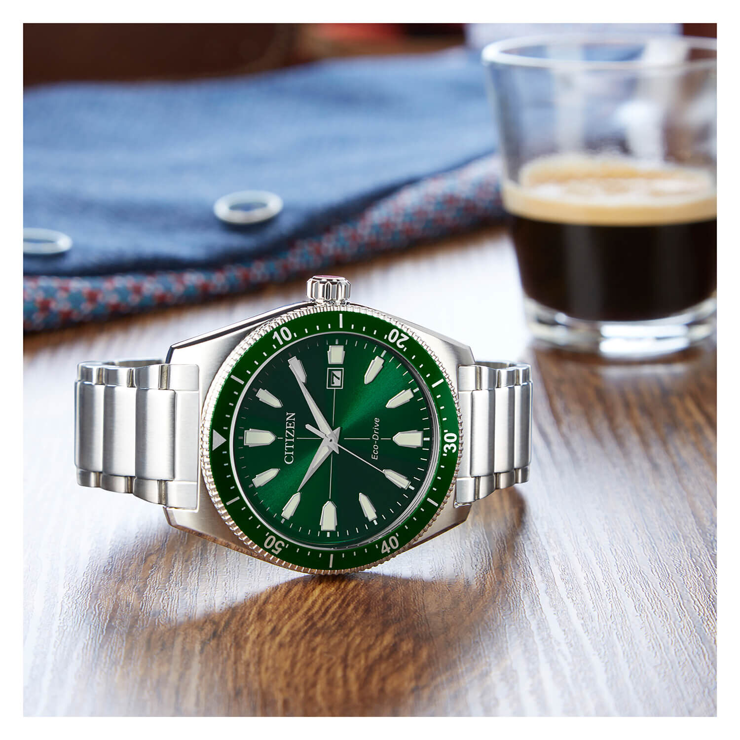 Citizen Vintage Brycen Sport Green Dial Men s Watch