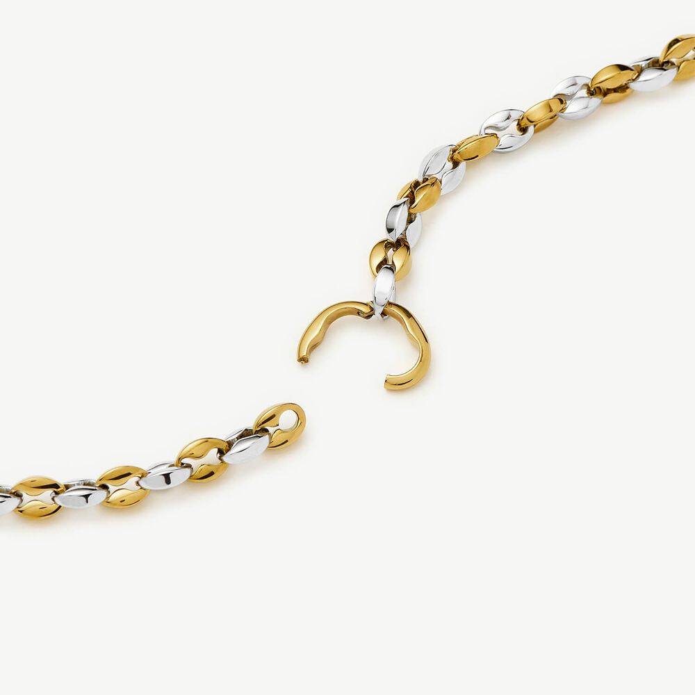 Missoma 18ct Gold & Platinum Plated Steel Mariner Short Chain Necklace