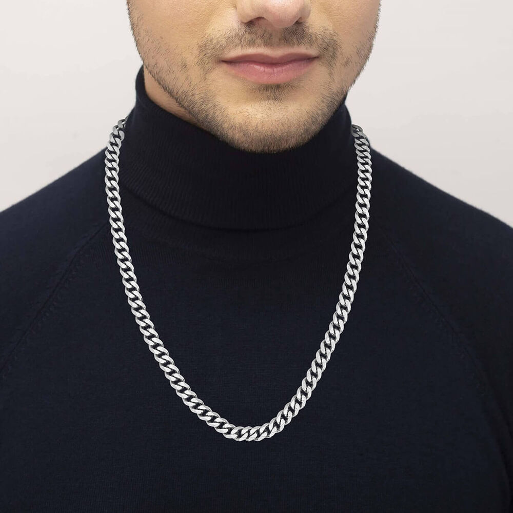 BOSS Gents Chain for Him Stainless Steel Necklace image number 3