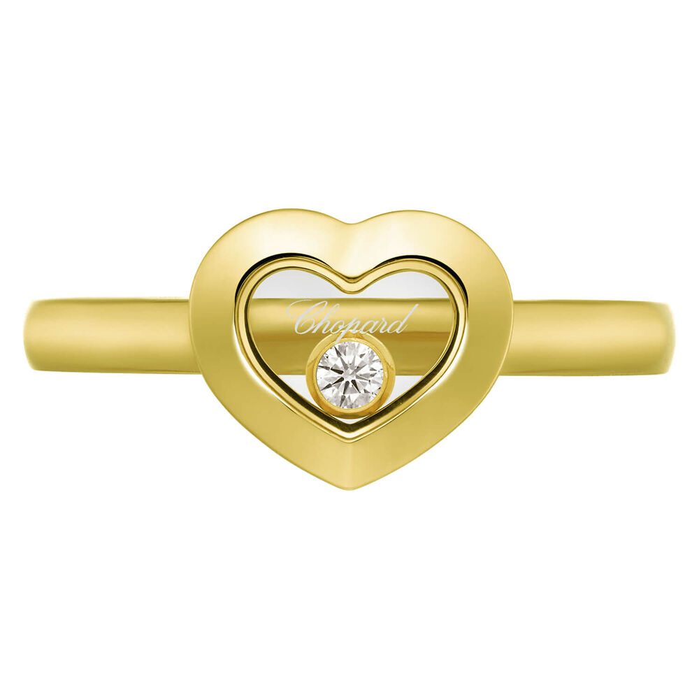 Chopard Happy Diamonds Icons 18ct Yellow Gold 0.05ct Diamond Ring (UK Size P)