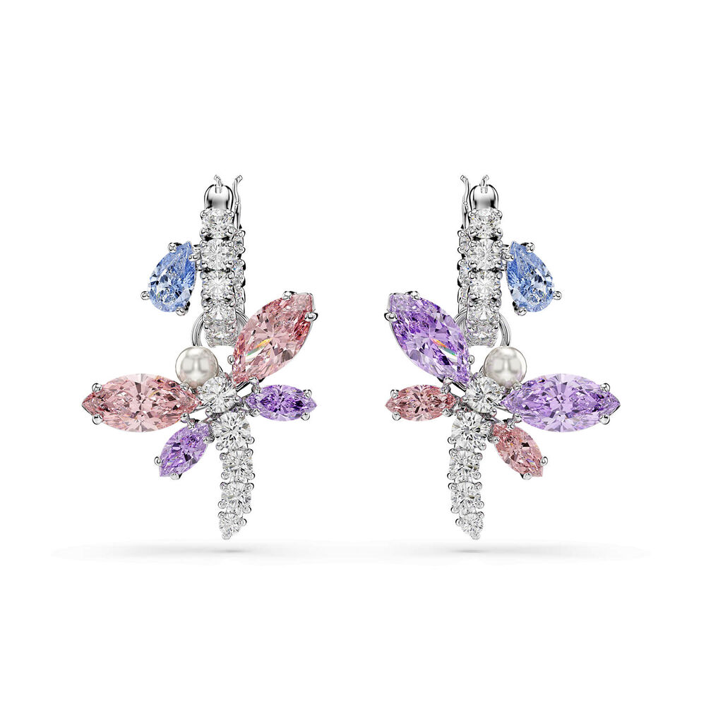 Swarovski x Ariana Grande Multicoloured Crystals & Cubic Zirconia Dragonfly Drop Earrings