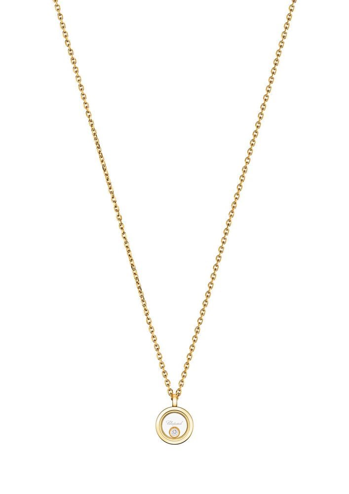 Chopard Happy Diamonds Icons 0.05ct Diamond 18ct Yellow Gold Round Pendant