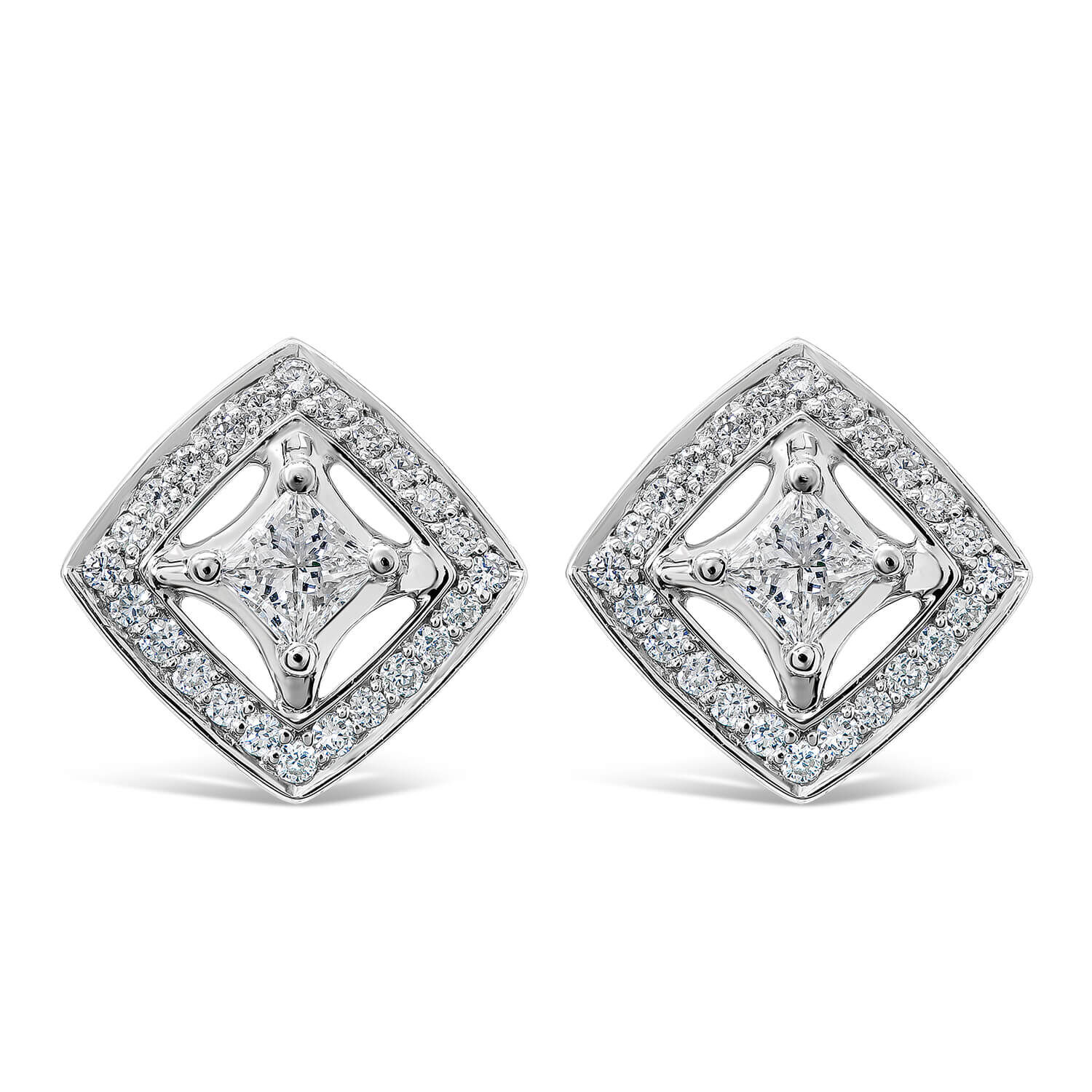 Diamond shaped cheap earrings