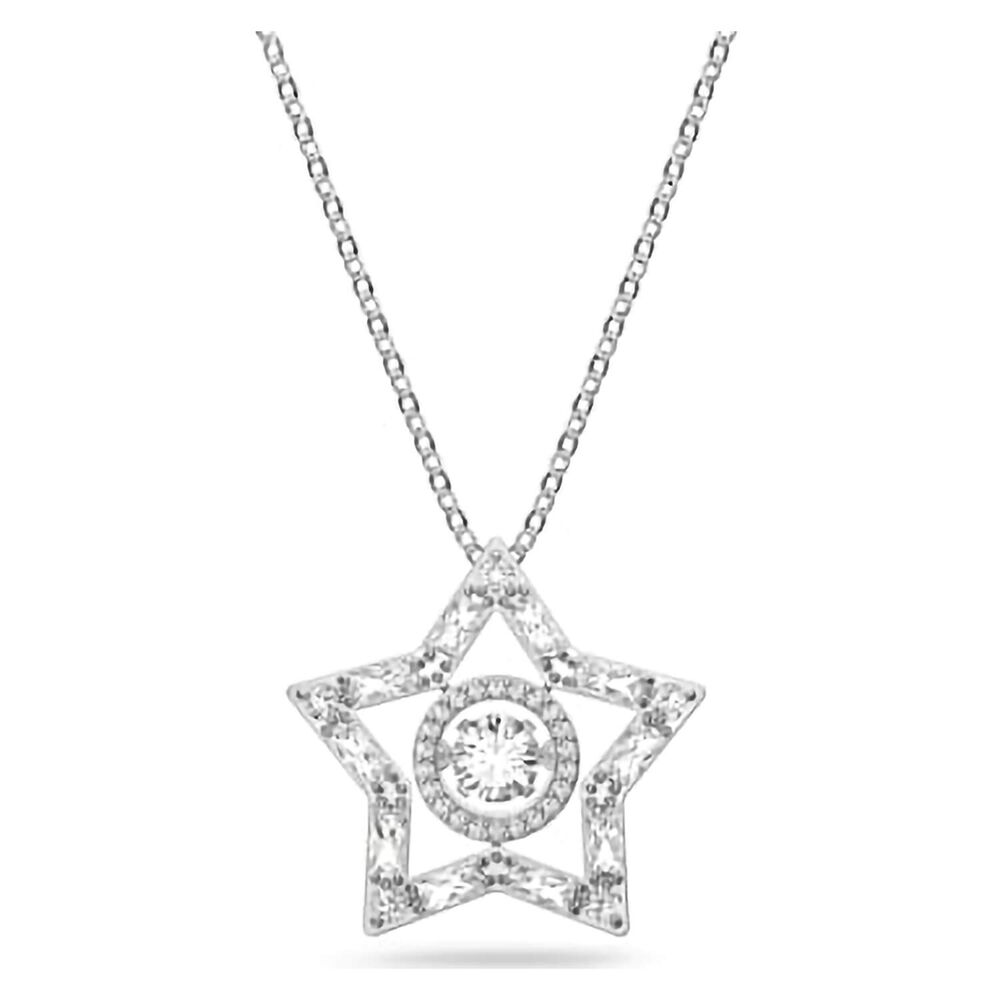 Swarovski Stella White Crystal Star Pendant image number 0