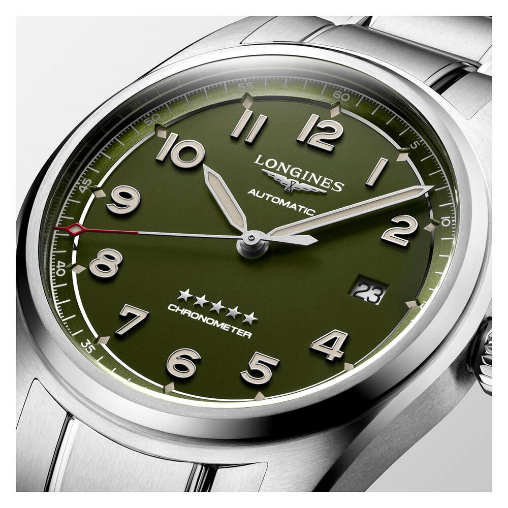 Longines Longines Spirit 40mm Khaki Steel Case Watch image number 2