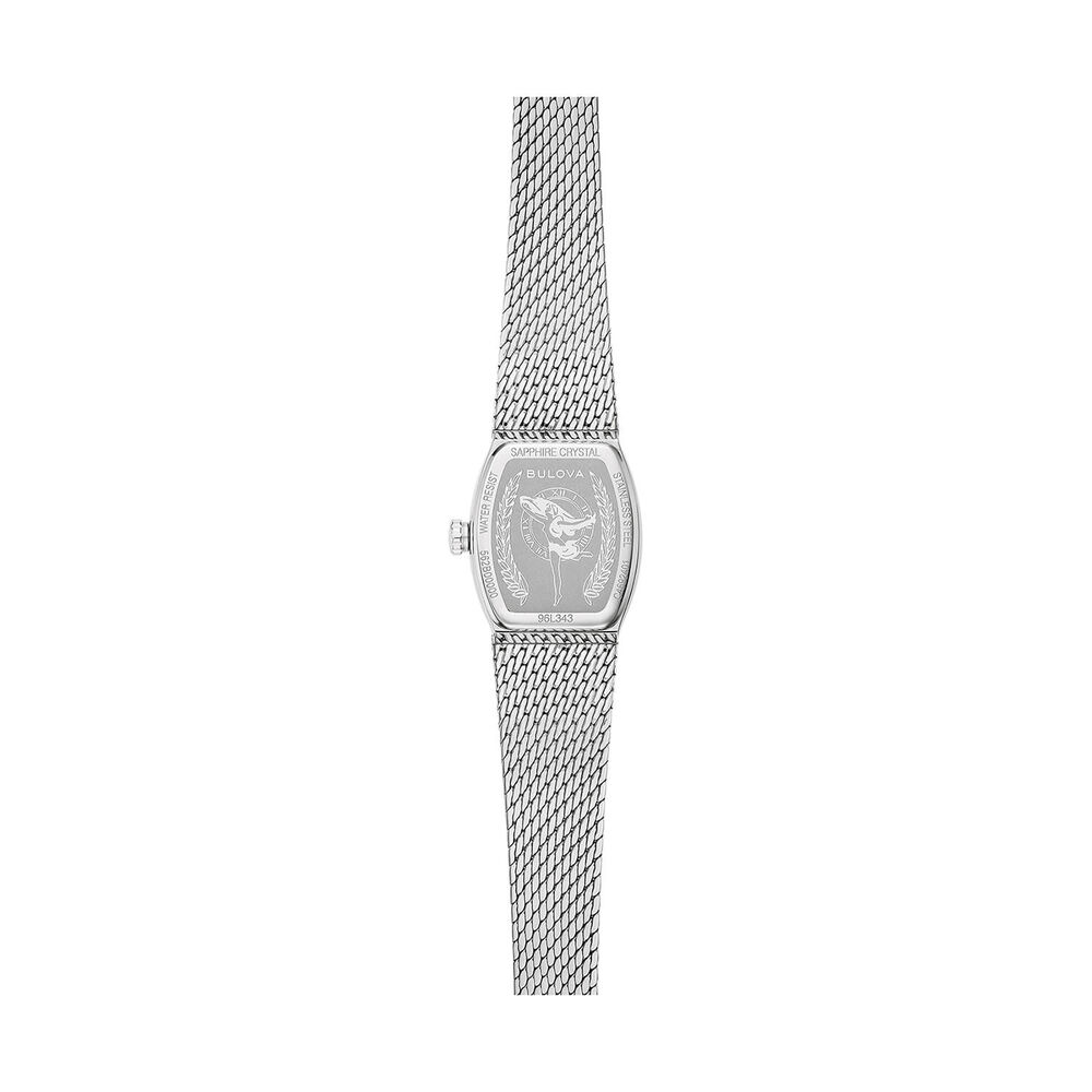 Bulova Goddess of Time 17mm Blue Sodalite Dial Steel Mesh Bracelet Watch image number 3