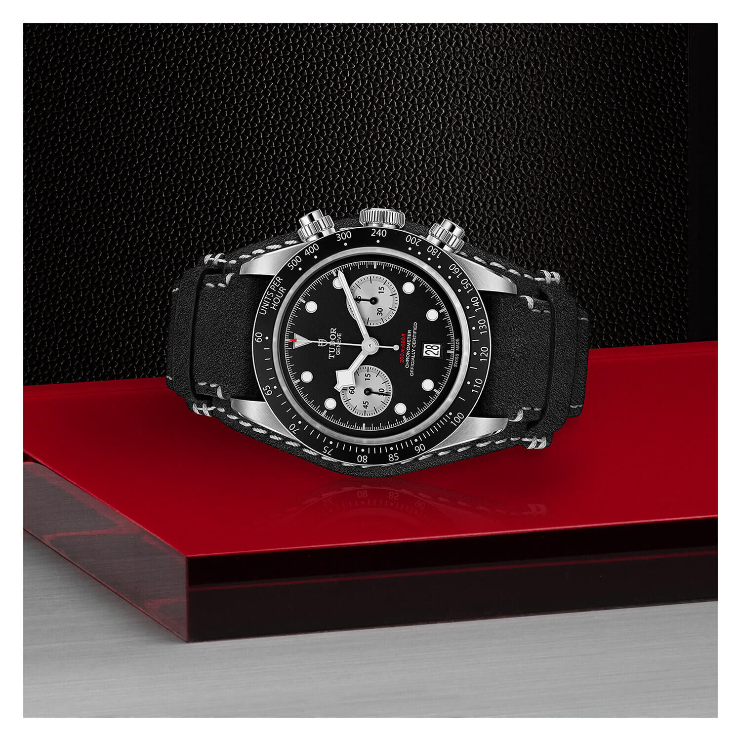 Tudor chronograph deals leather strap