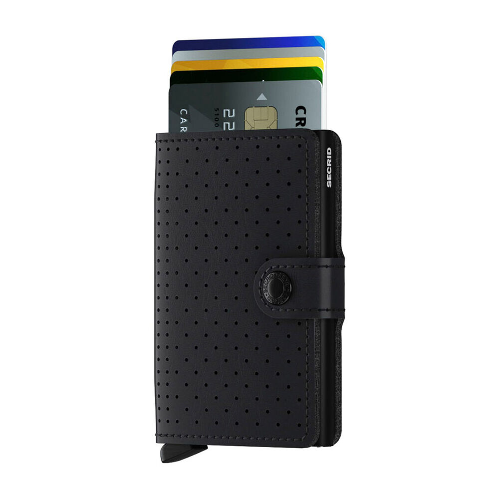 Secrid Black Perforated Mini Wallet