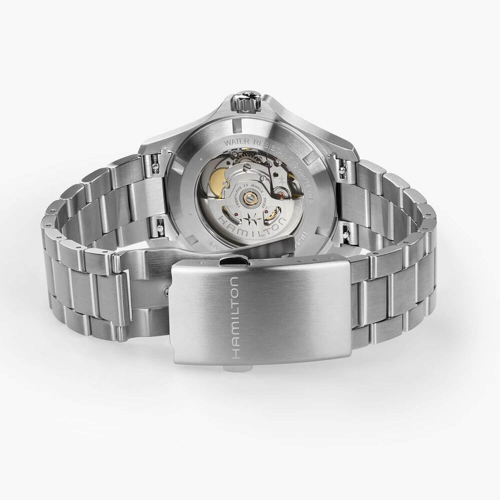 Hamilton Khaki Field King Day-Date 40mm Blue Dial Steel Bracelet Watch