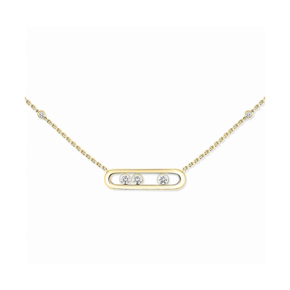Messika Baby Move 0.15ct Diamond Yellow Gold Necklace image number 0