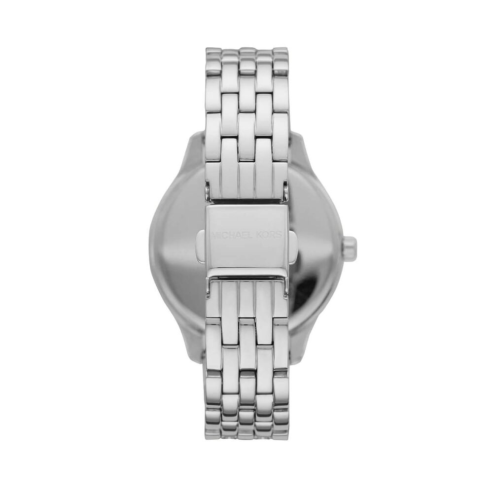 Michael Kors Lexington Ladies Silver And Rose Gold Watch & Set image number 1