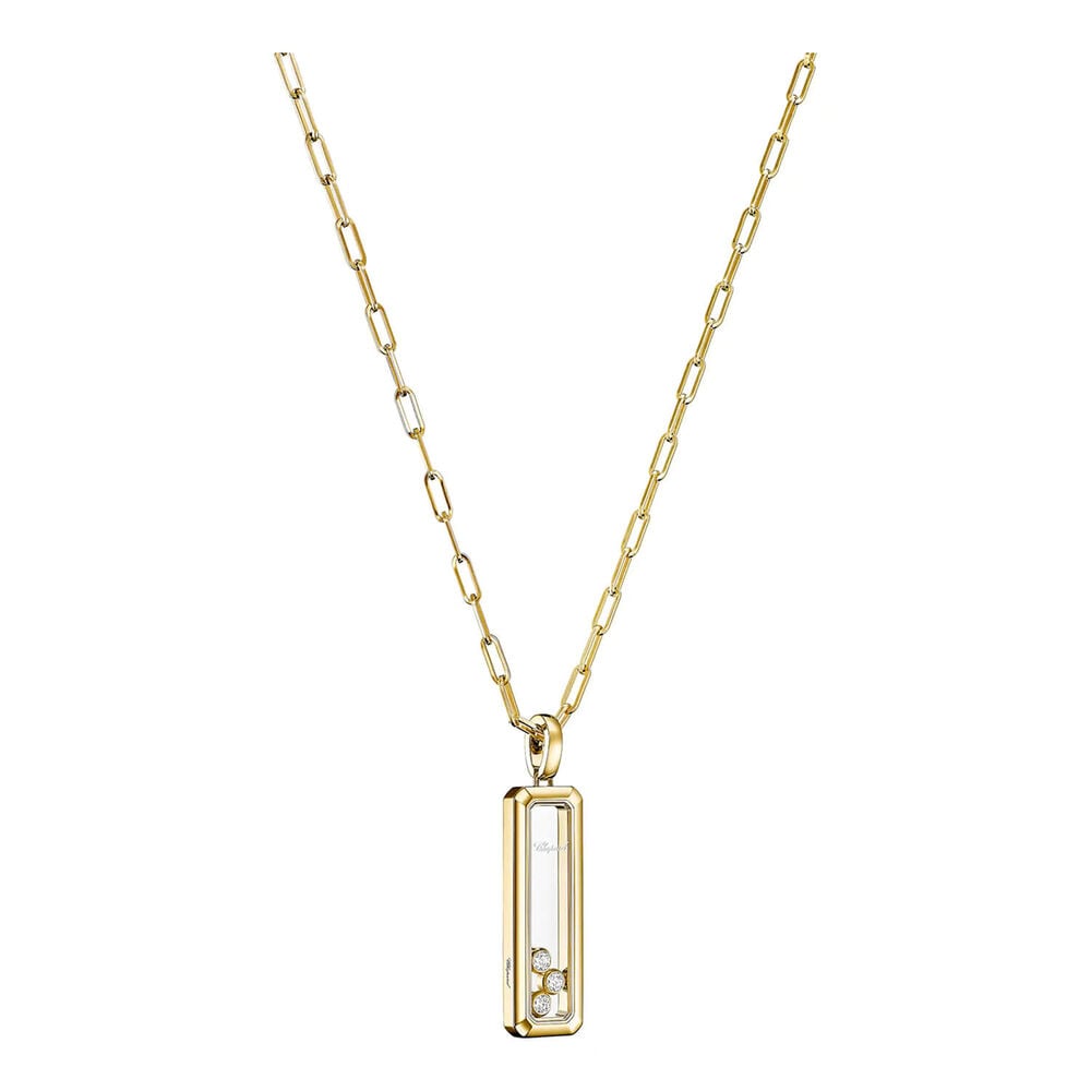 Chopard Happy Diamonds Icons 0.15ct Diamond 18ct Yellow Gold Rectangular Pendant