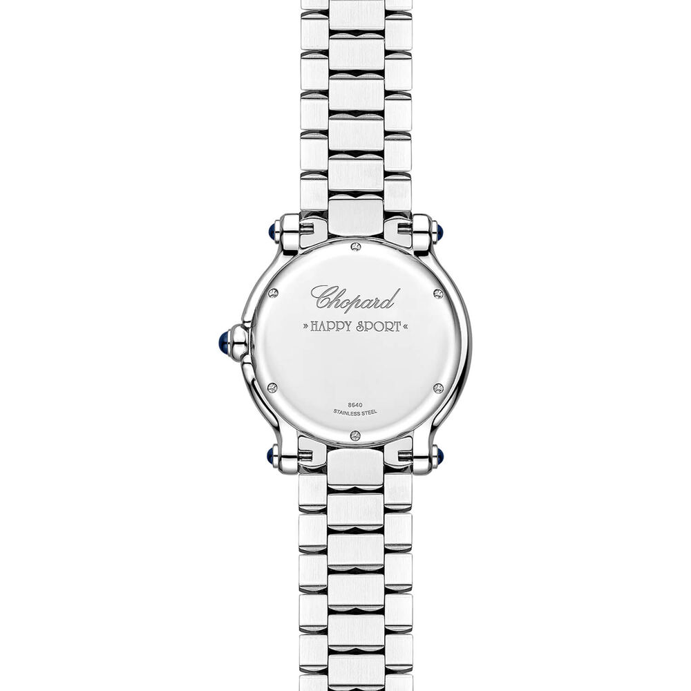 Chopard Happy Sport The First 33mm Silver Toned Dial 0.21ct Diamonds Steel Bracelet Watch