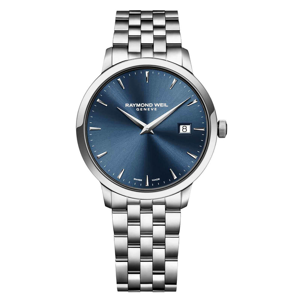 Raymond Weil Toccata men's blue dial stainless steel bracelet watch