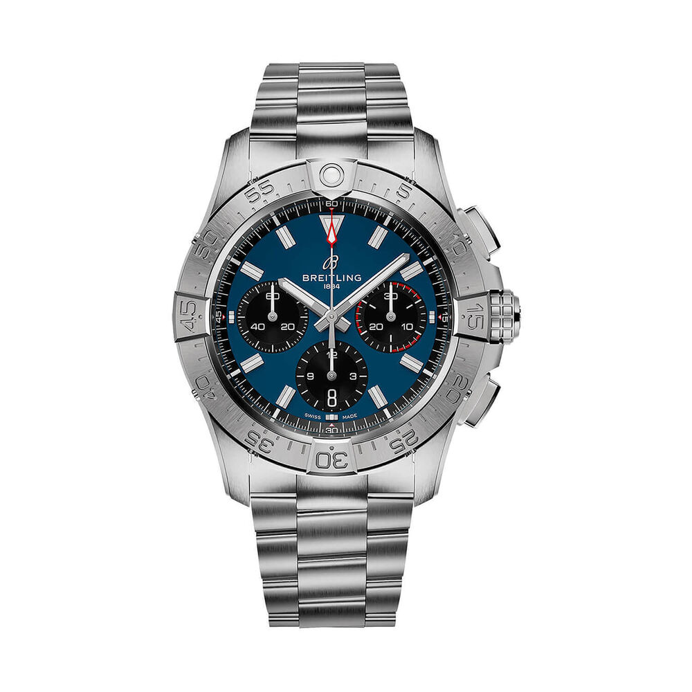 Breitling Avenger B01 Chronograph 42mm Blue Dial Steel Bracelet Watch image number 0