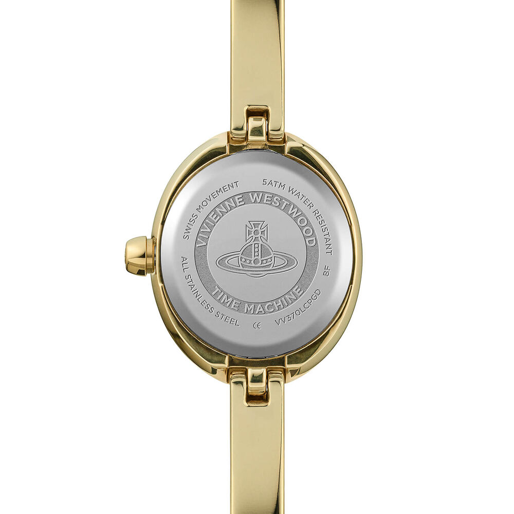 Vivienne Westwood Audley 22mm Gold Dial Gold Tone Steel Bracelet Watch