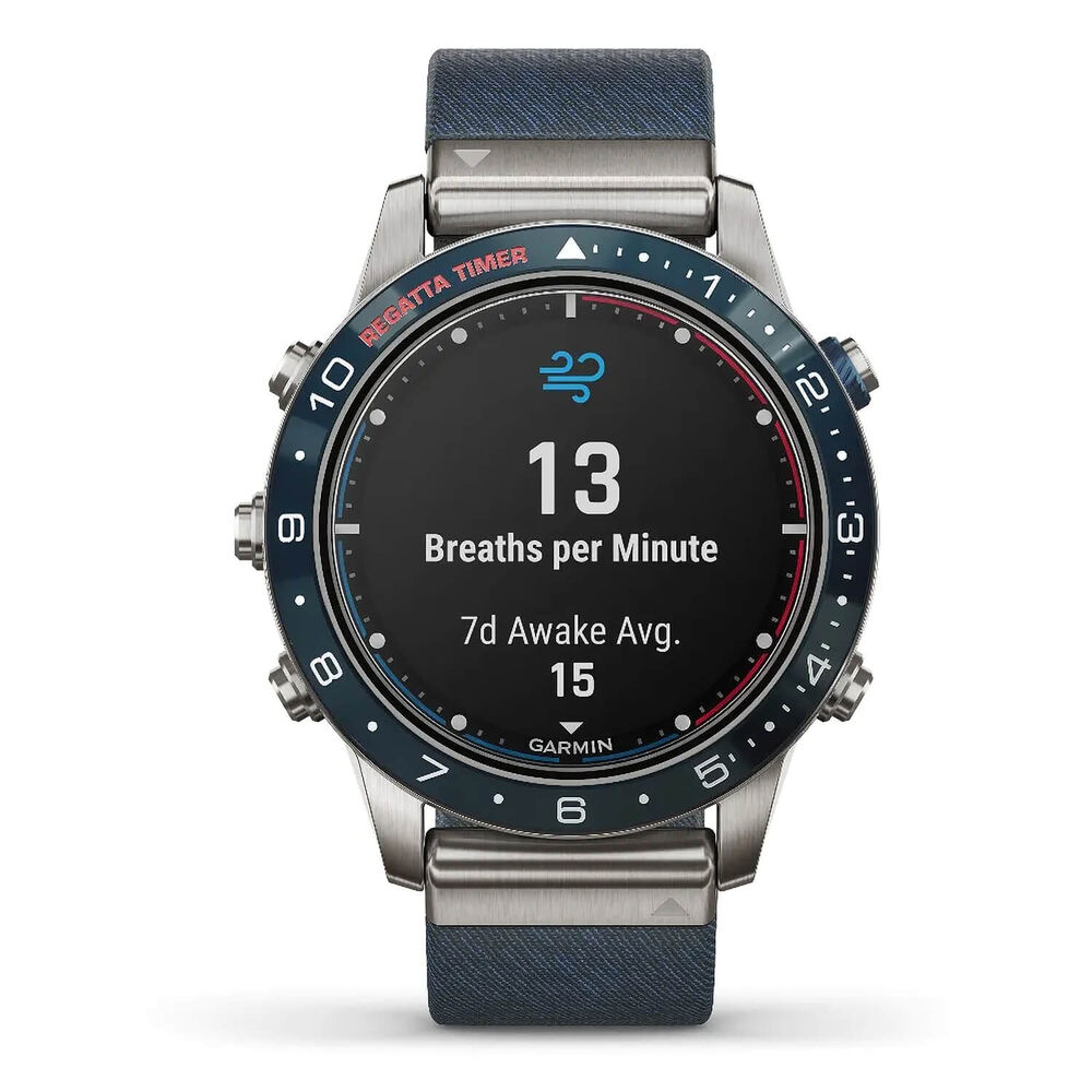 Garmin MARQ Captain Jacquard-Weave Strap GPS Smartwatch image number 2