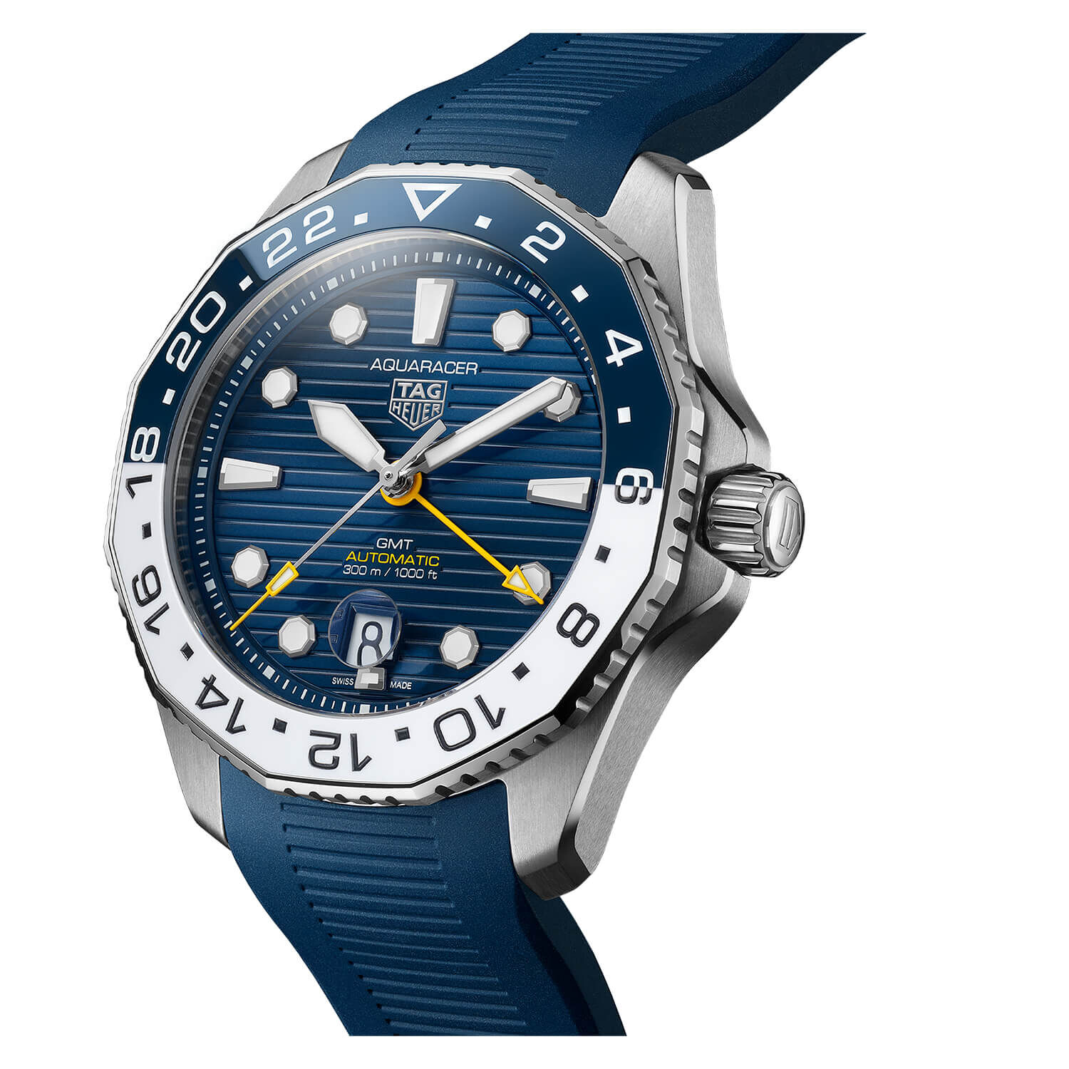 TAG Heuer Aquaracer PRO 300 43mm Blue Dial Strap Watch at Fraser Hart